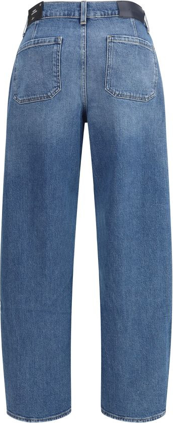 Light Blue Cotton Relaxed Fit Jeans