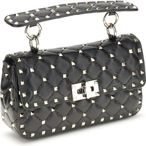 Handbag Valentino Garavani Small Leather Rockstud Spike