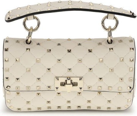 Valentino Garavani Small Leather Rockstud Spike qo'l sumkasi