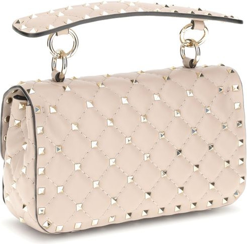 Valentino Garavani Small Leather Rockstud Spike sumkasi