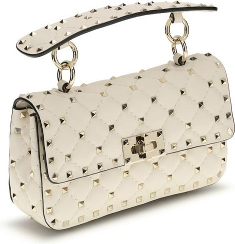 Valentino Garavani Small Leather Rockstud Spike qo'l sumkasi
