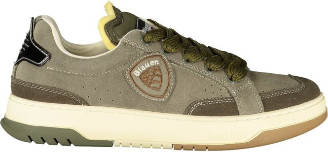 Blauer Green Leather Erkaklar uchun krossovkasi