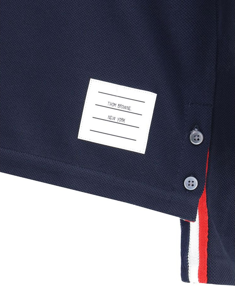 Синяя хлопковая футболка Thom Browne