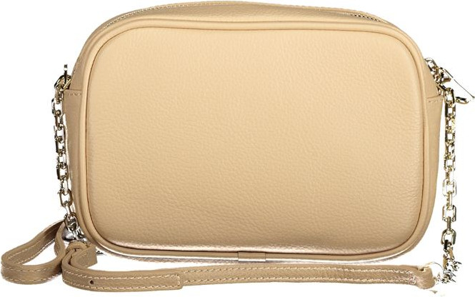 Handbag Patrizia Pepe Beige Leather