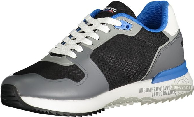 Gray Polyester Sneaker Blauer