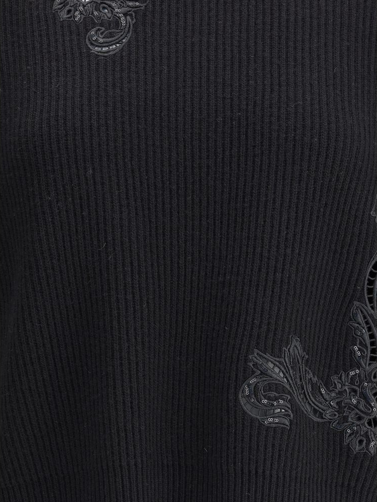 Sweatshirt Versace Black Fleece Wool