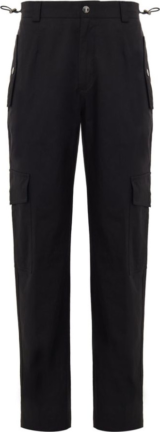 Черные хлопковые брюки карго Dolce & Gabbana
