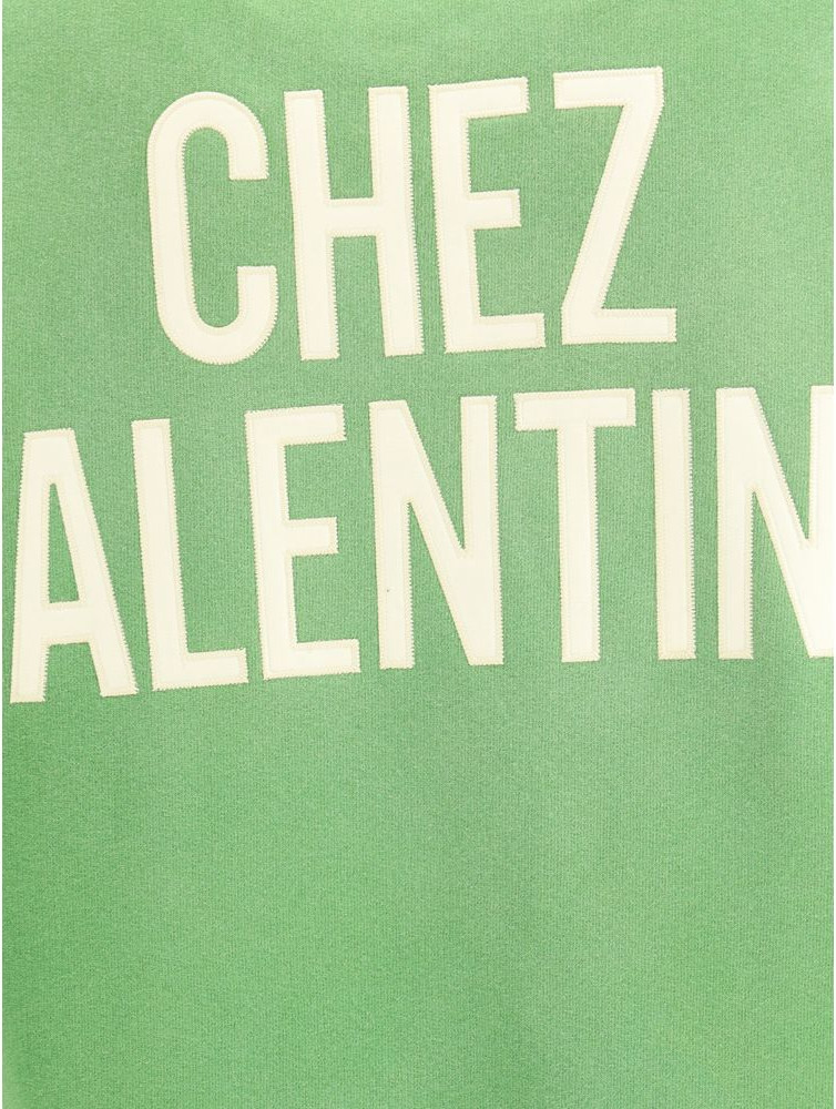 Sweatshirt Valentino Green Cotton Sweatshirt