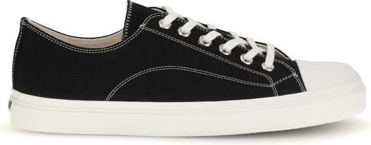 Moschino Black Cotton Low Top Sneakers