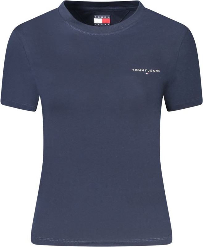 Синяя хлопковая футболка Tommy Hilfiger