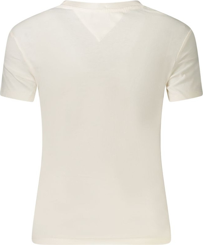 White Cotton Women T-Shirt Tommy Hilfiger