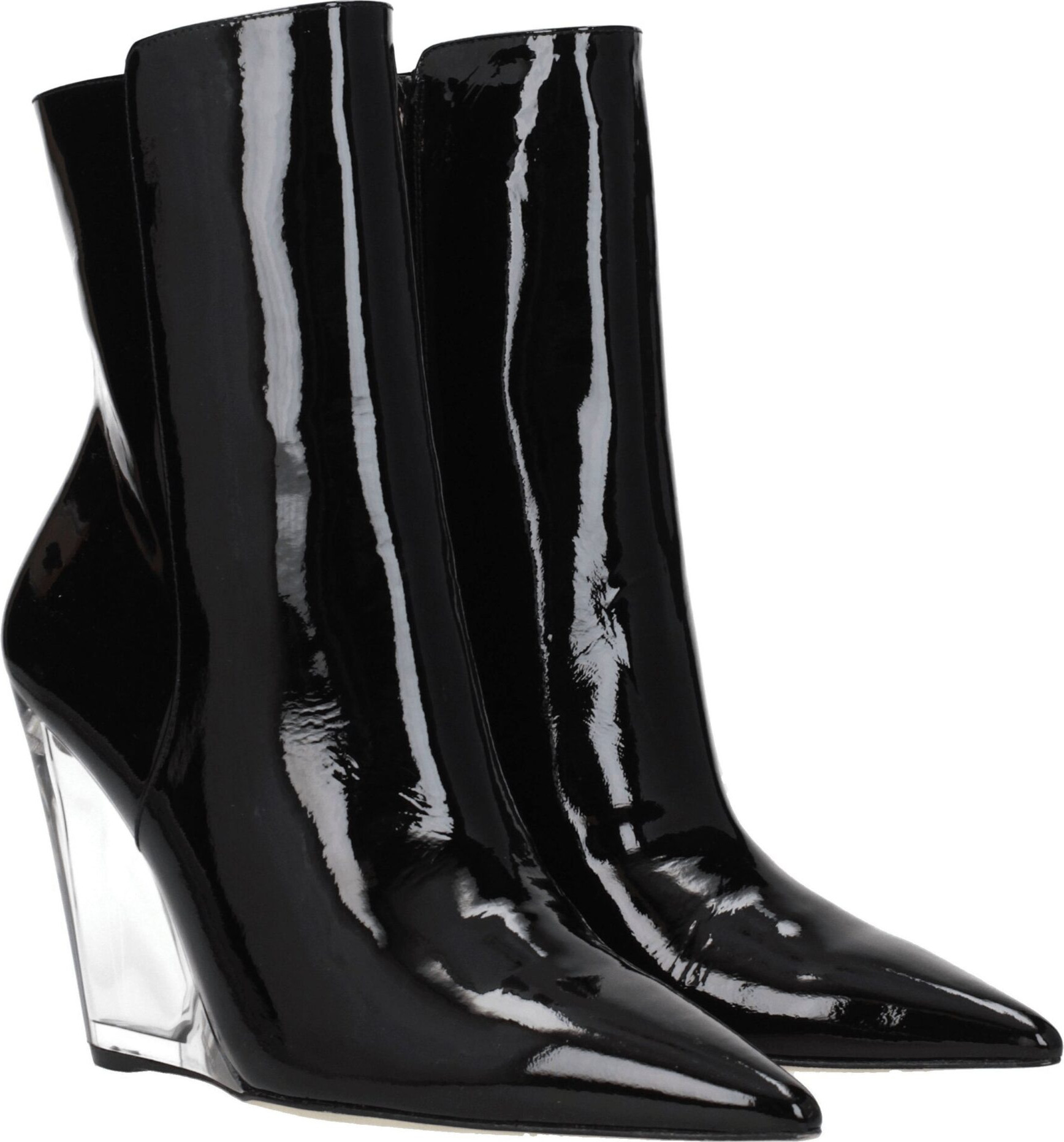 Black Leather Ankle Boots