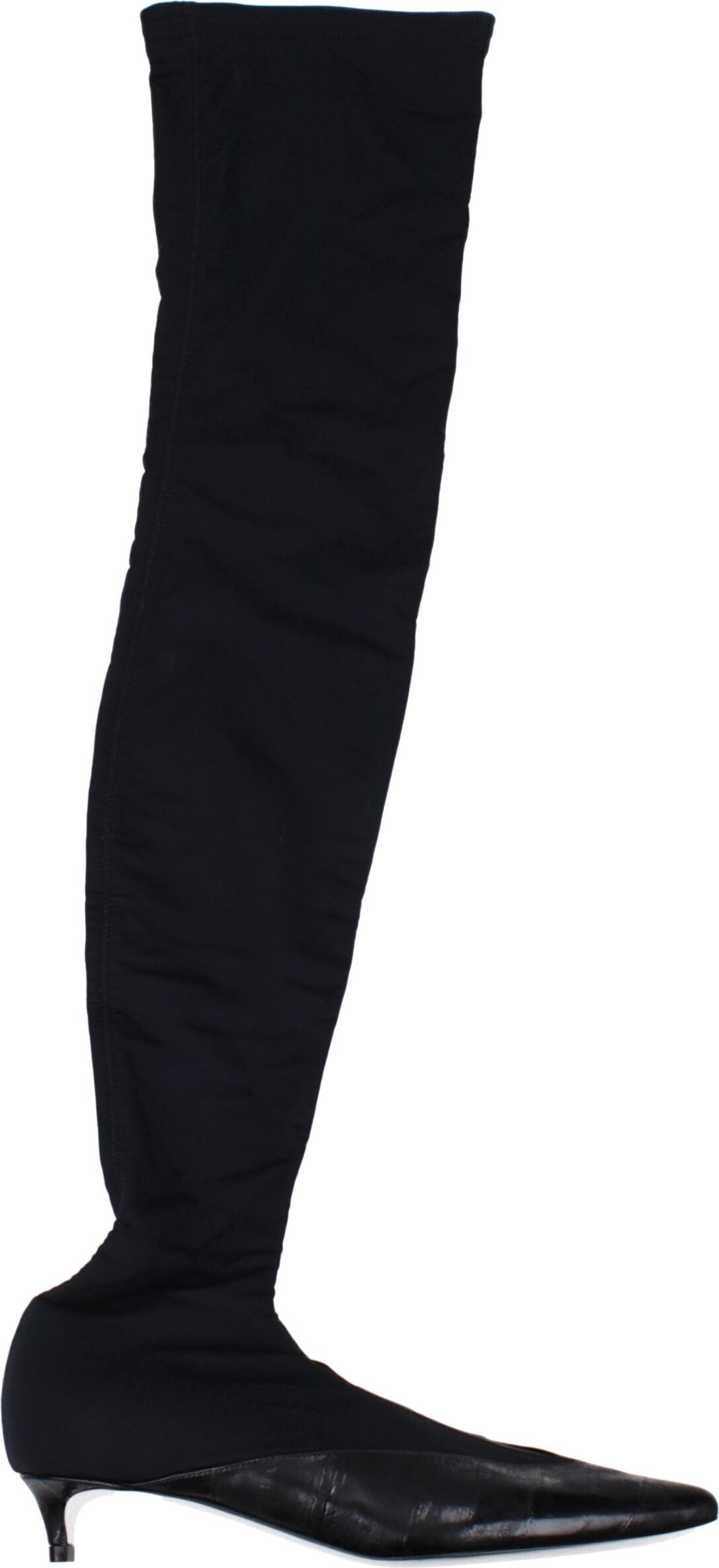 Black Fabric Over The Knee Boots Givenchy