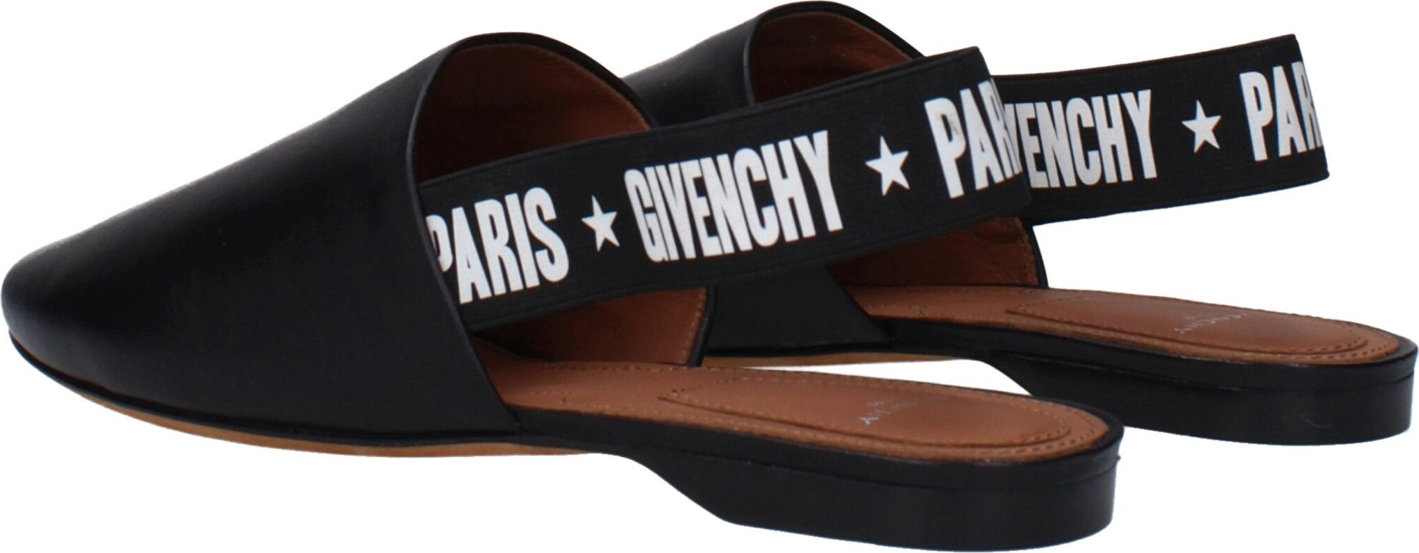 Sandals Givenchy Black Leather Slides