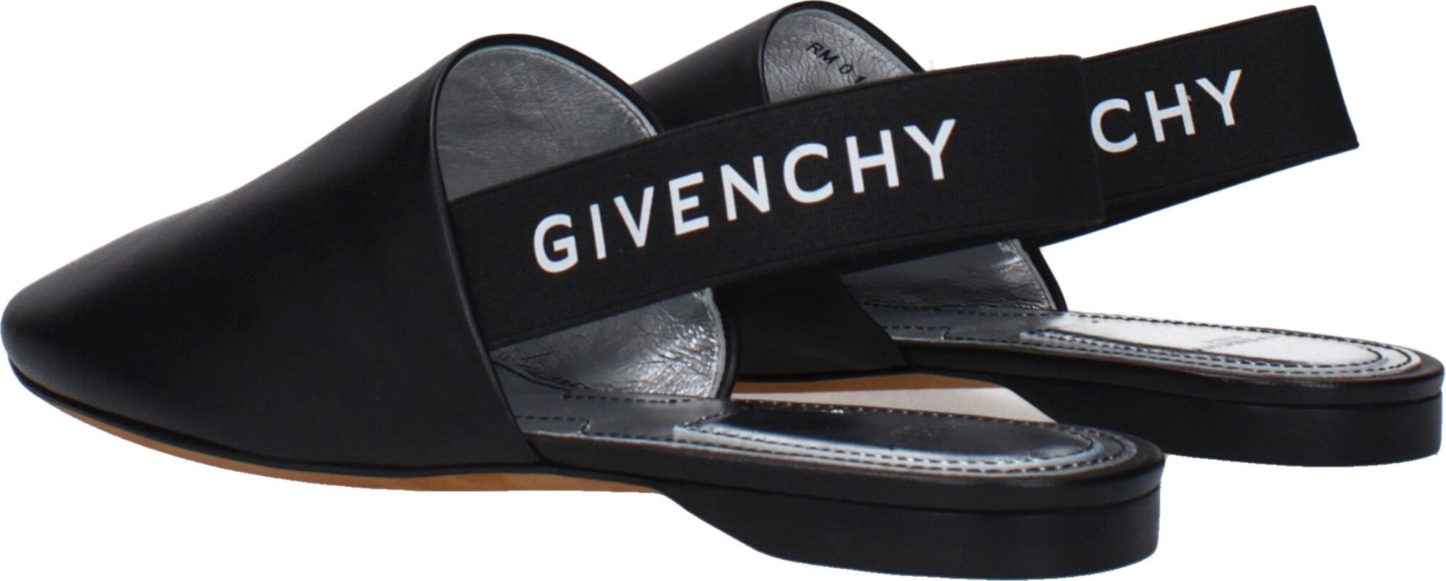 Givenchy'dan qora charmdan tikilgan muliklar