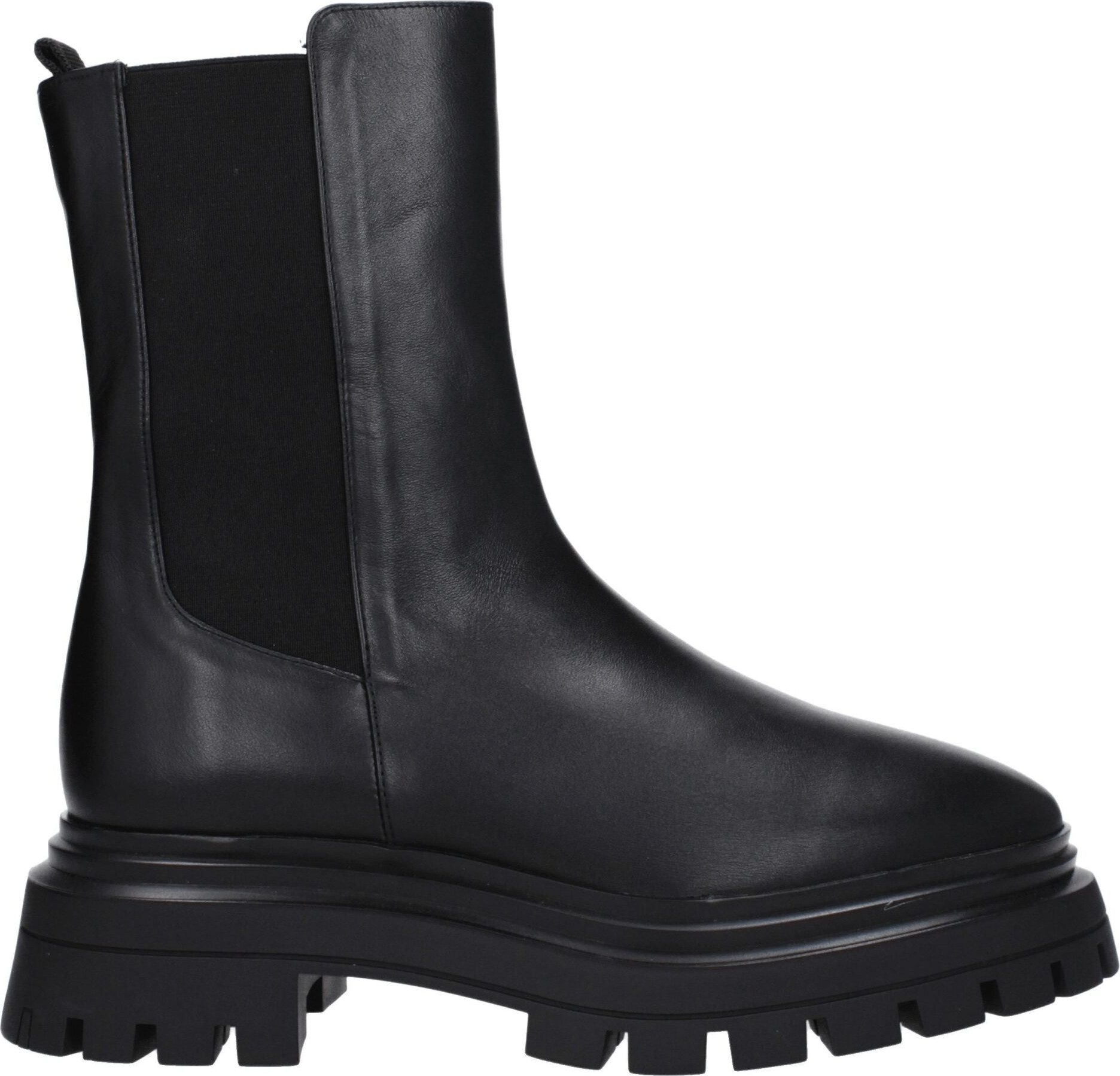 Black Leather Ankle Boots by Stuart Weitzman