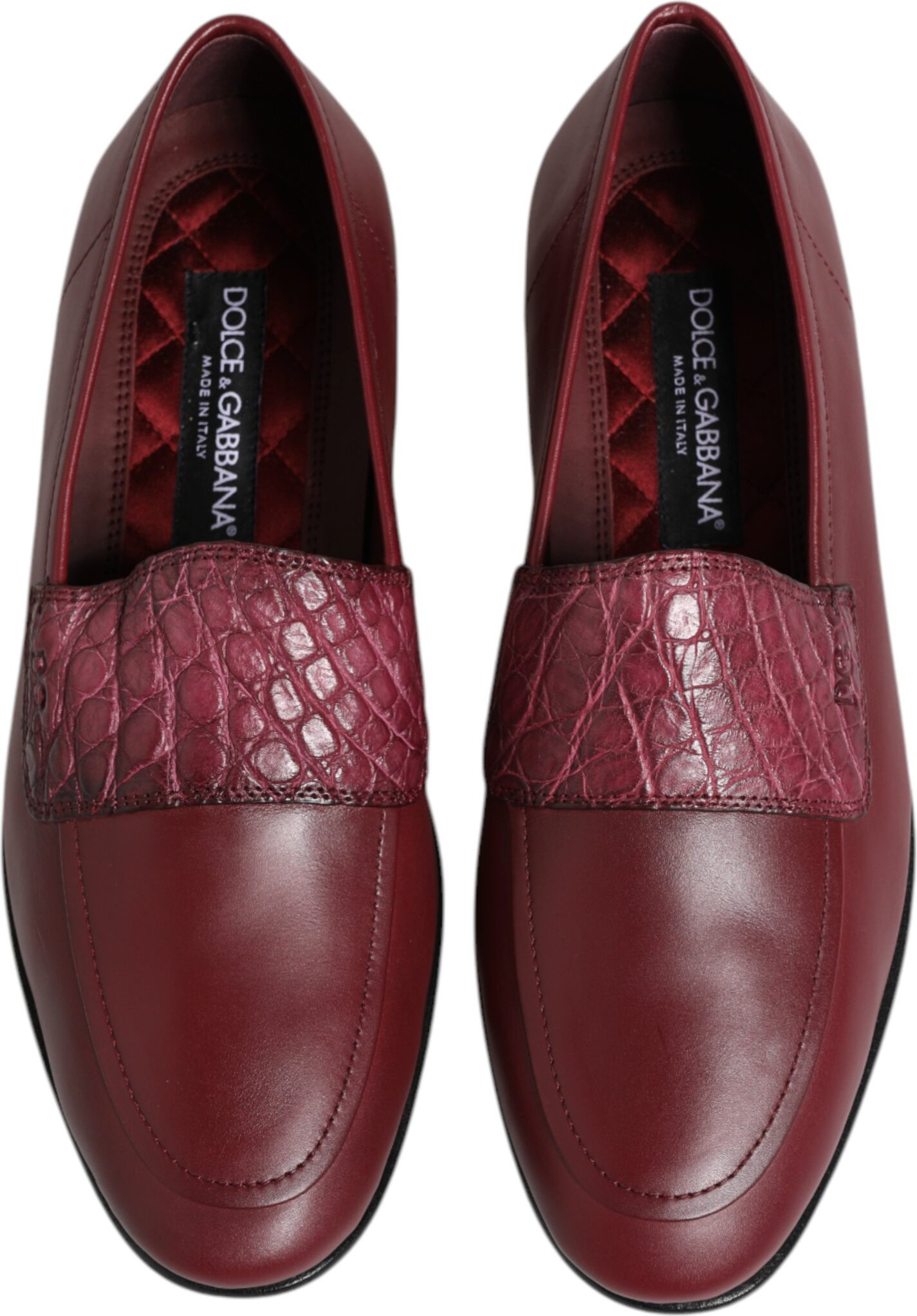 Dolce & Gabbana rasmiy slip-on poyabzallari