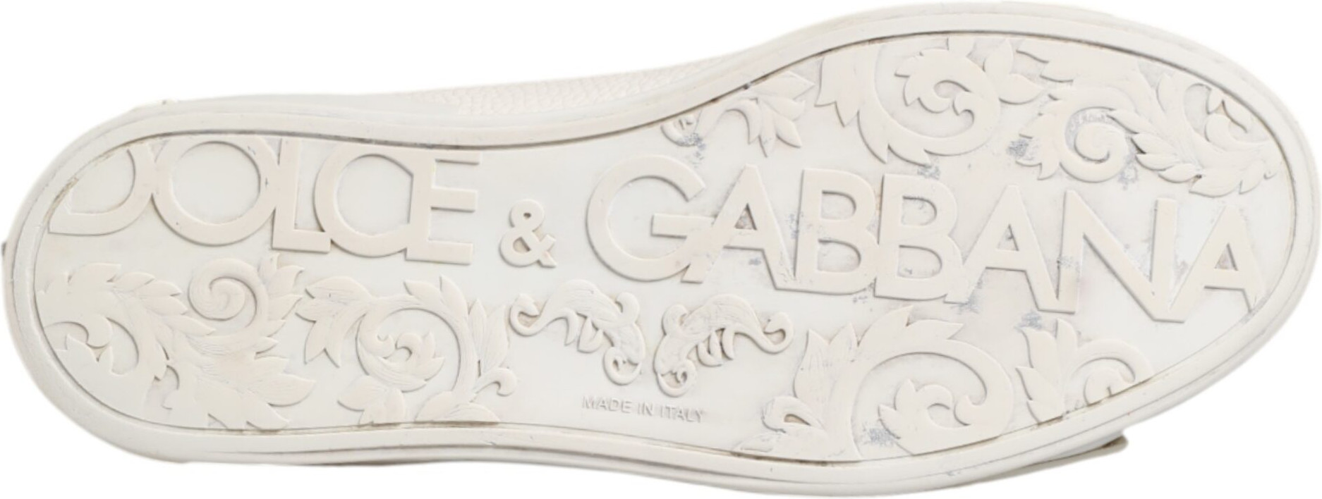 White Leather Mid Top Sneakers Shoes Dolce & Gabbana