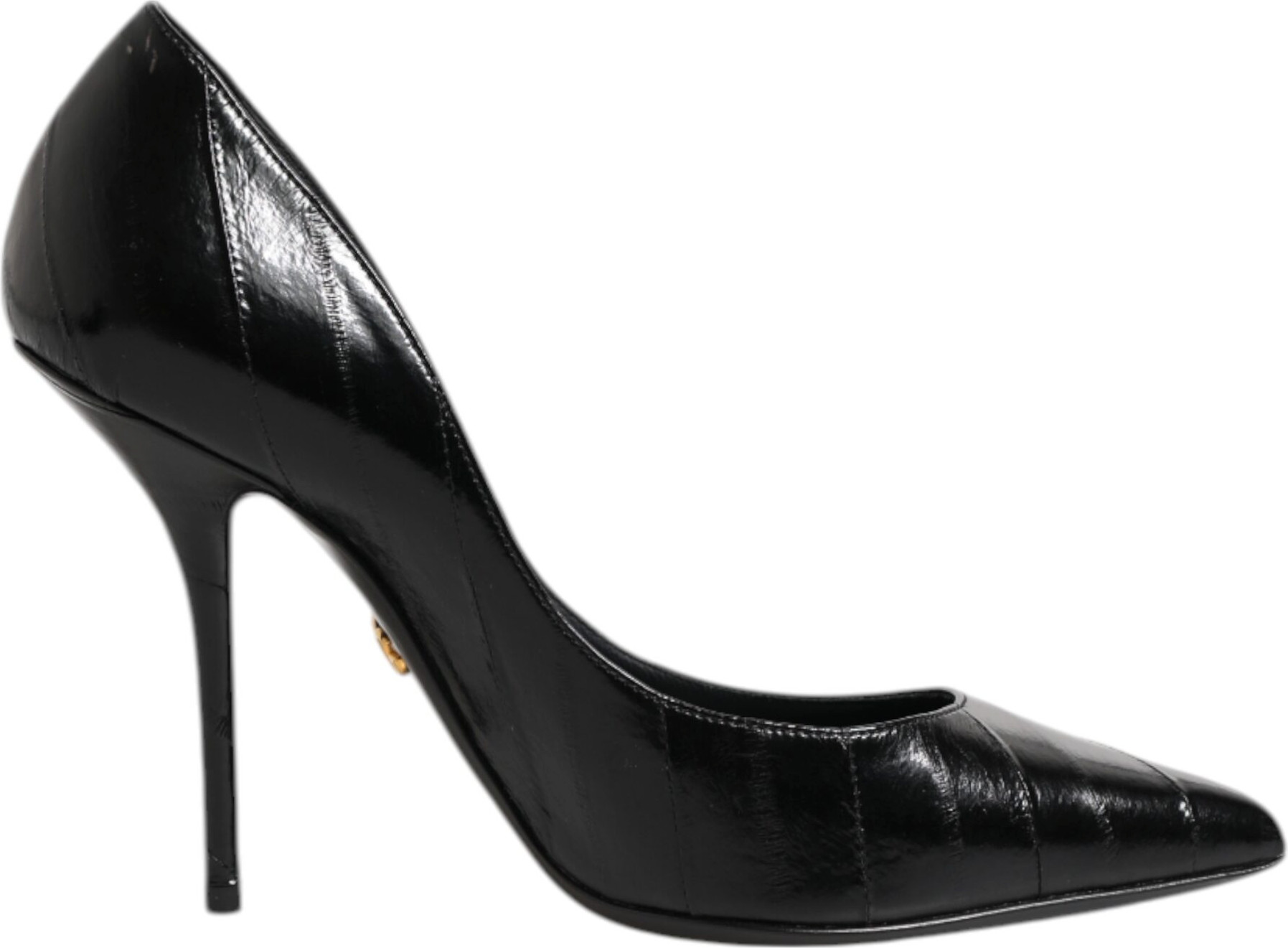 Shoes Dolce & Gabbana Black Leather Stiletto High Heels Pumps