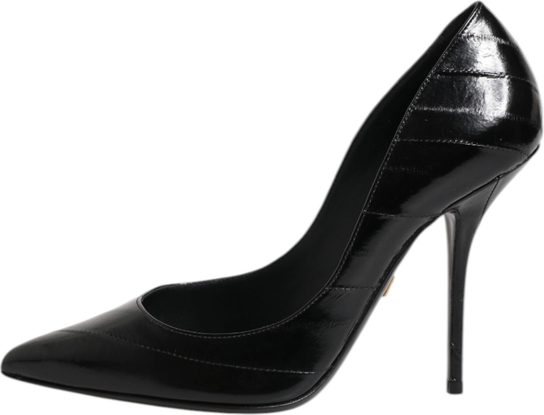 Shoes Dolce & Gabbana Black Leather Stiletto High Heels Pumps