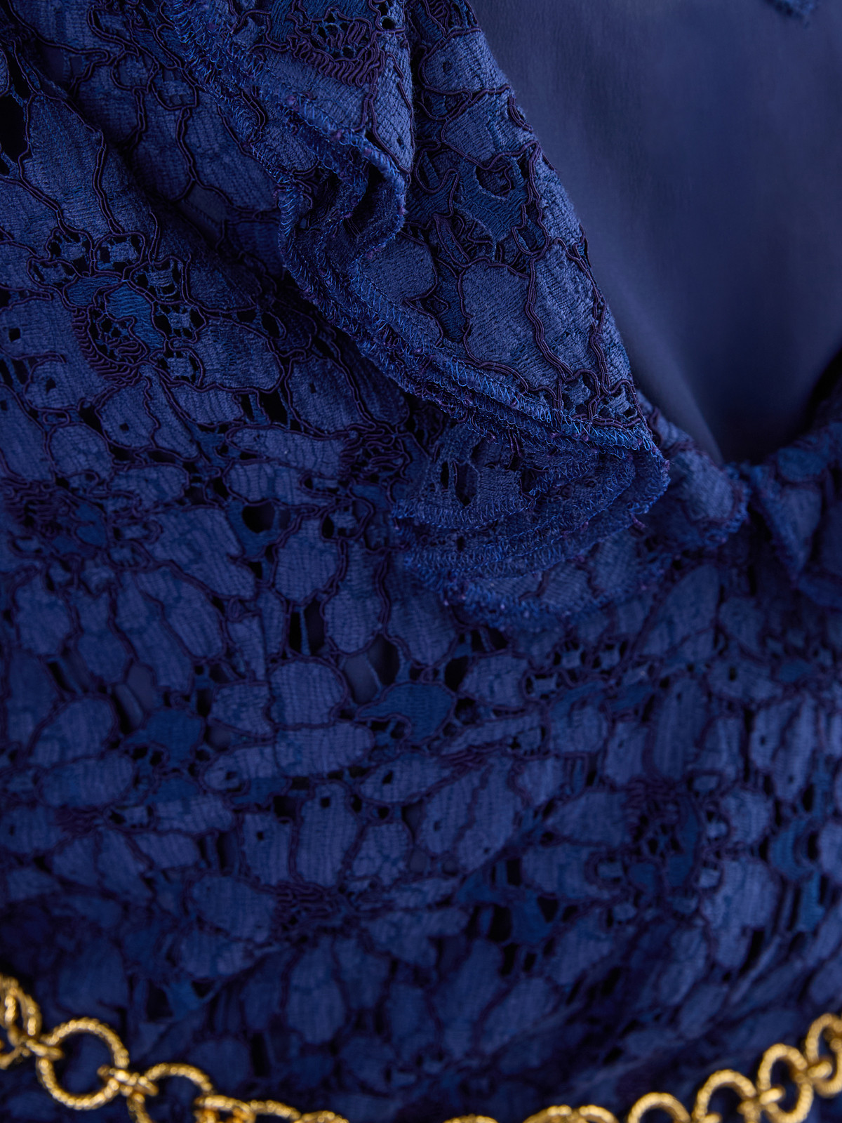 Платье Gucci Blu из вискозы и хлопка средней длины
