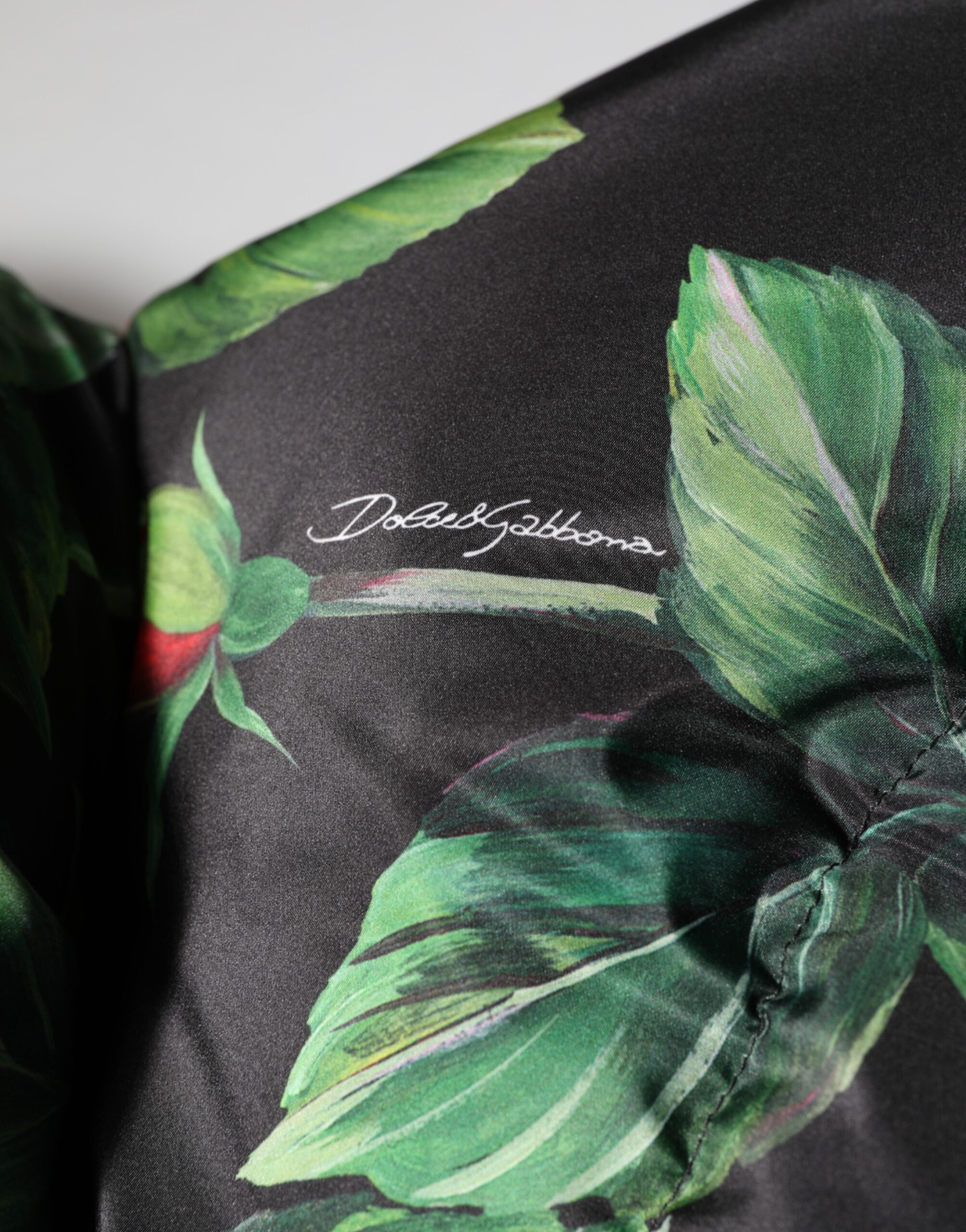 Утепленная куртка Dolce & Gabbana с полным принтом «Мультиколор», цветочным узором и молнией