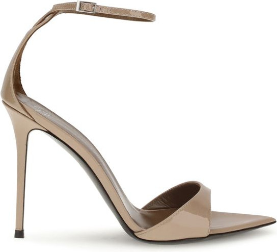 Босоножки Giuseppe Zanotti из бежевой кожи на шпильке