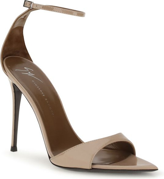 Босоножки Giuseppe Zanotti из бежевой кожи на шпильке