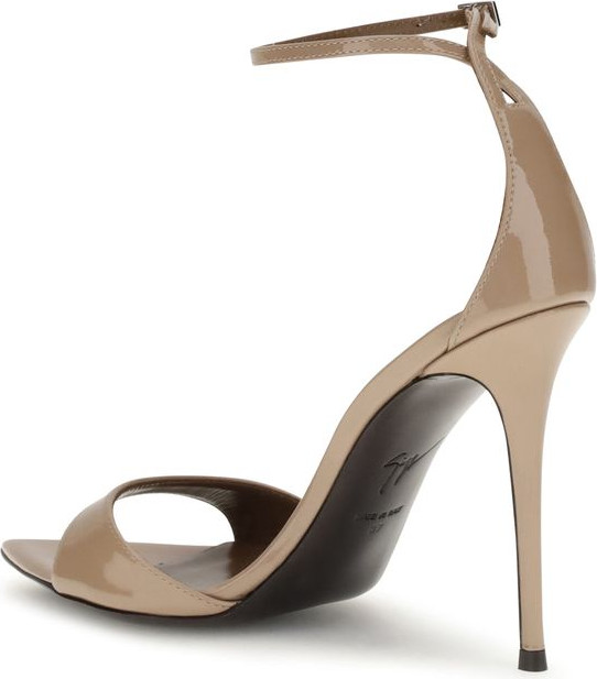 Босоножки Giuseppe Zanotti из бежевой кожи на шпильке