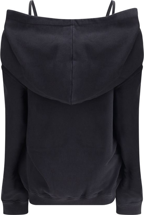 MM6 Black Cotton Sweatshirt