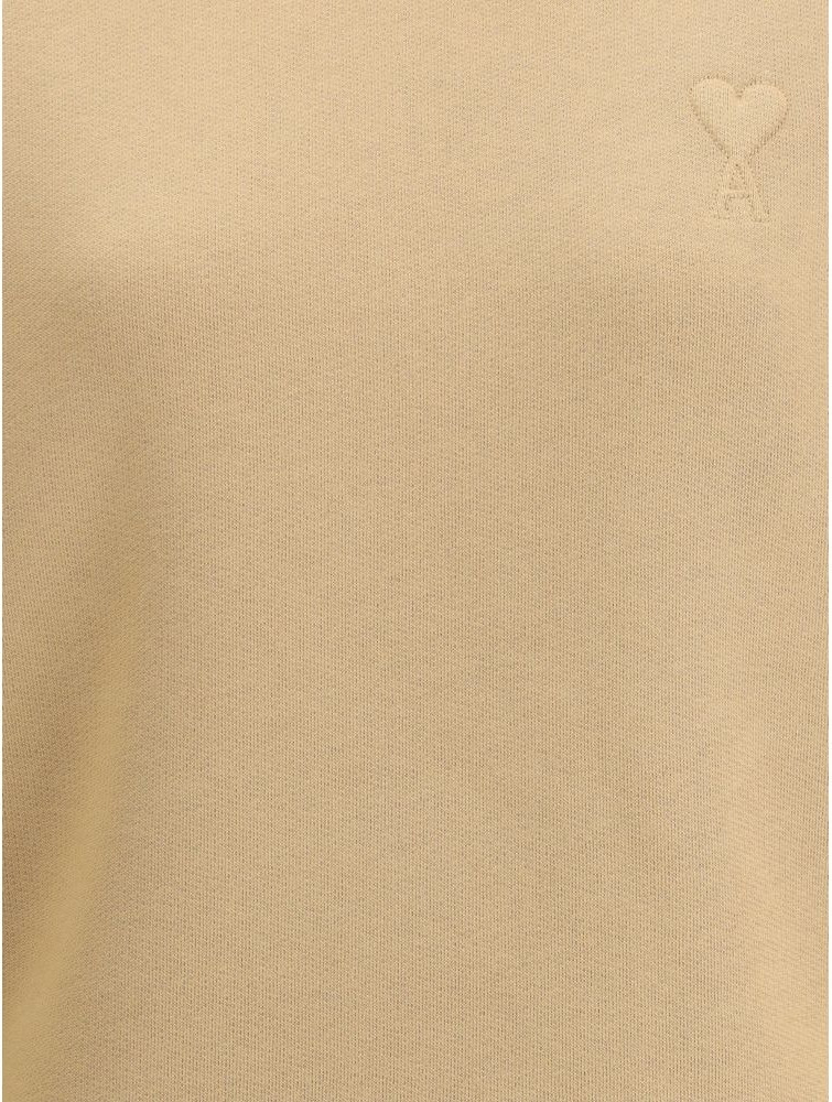 AMI Paris Бежевый хлопковый свитшот