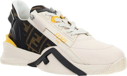Athletic Sneakers White Calf Leather Bos Taurus
