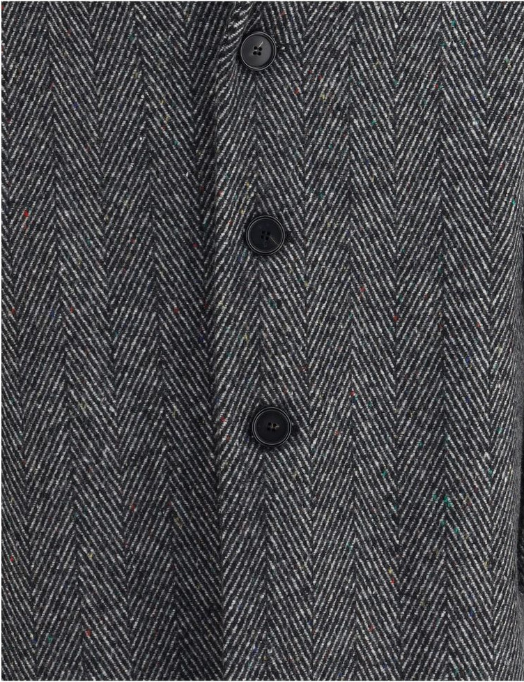 Gray Wool Coat Givenchy