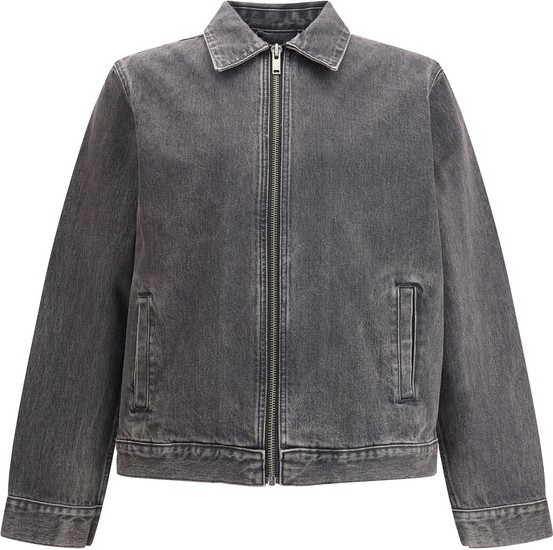 Gray Cotton Denim Jacket