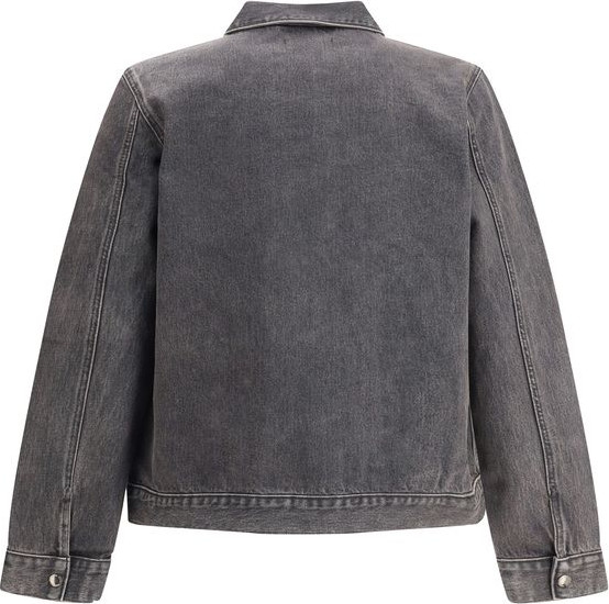 Gray Cotton Denim Jacket
