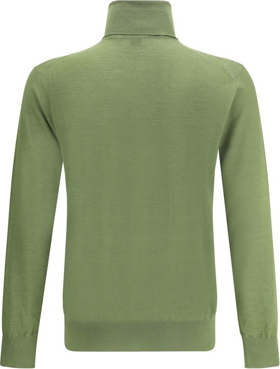 Saint Laurent Green Wool Turtleneck