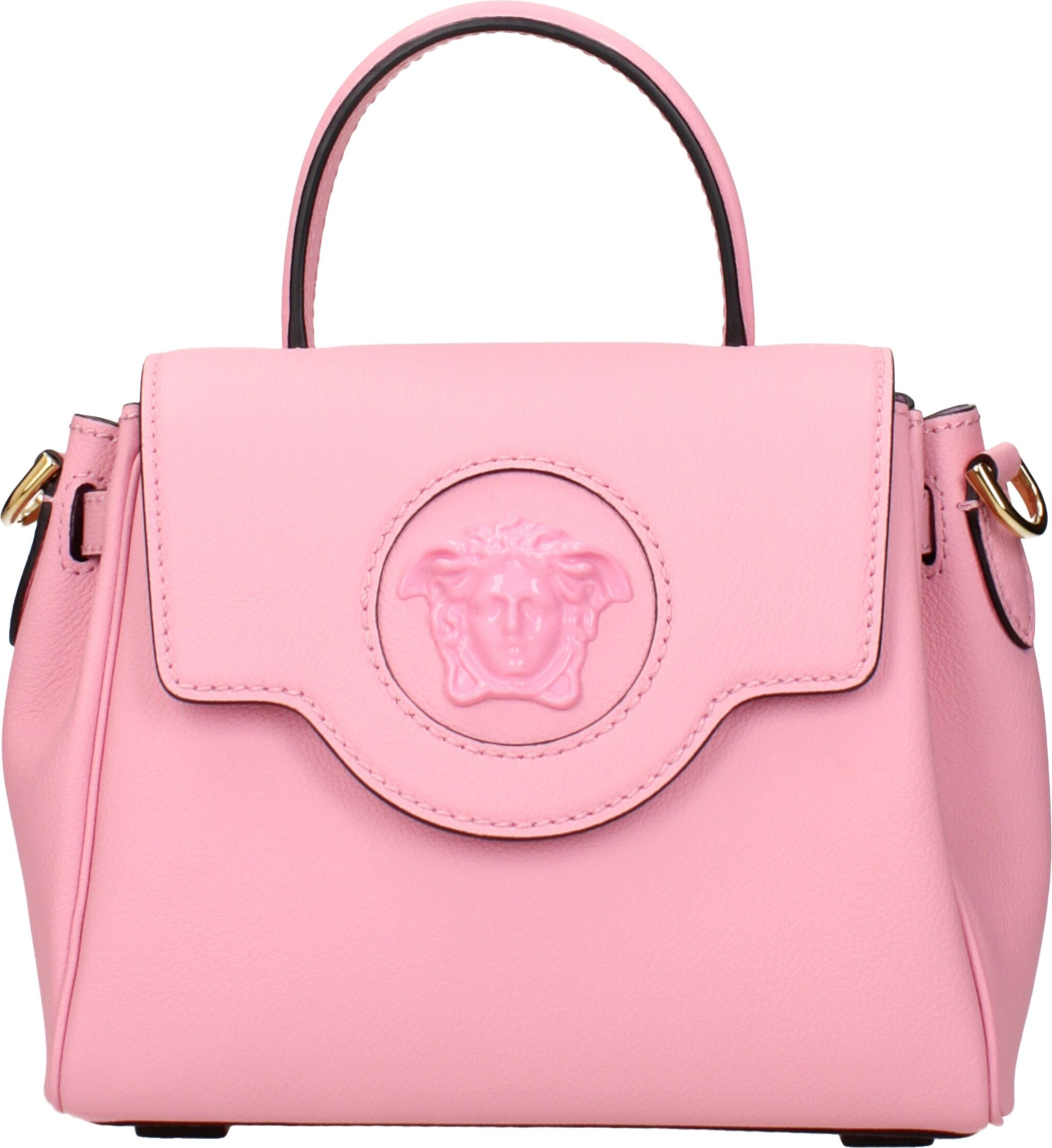 Handbags Versace Pink Leather