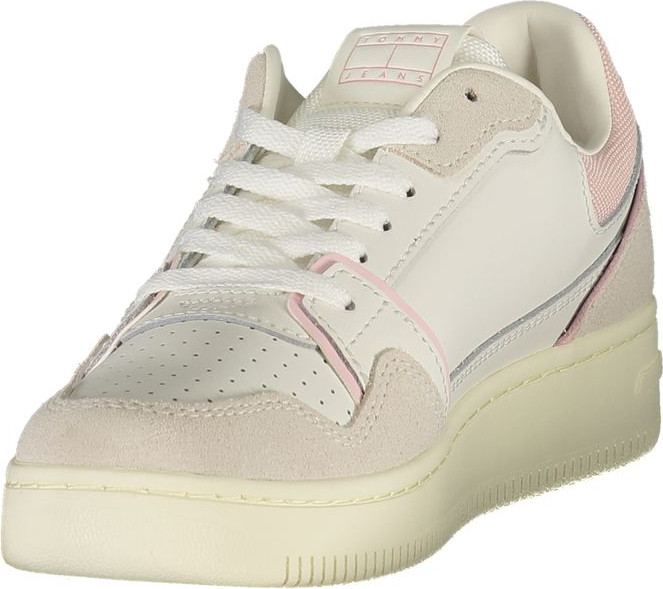 White Leather Women Sneaker Tommy Hilfiger