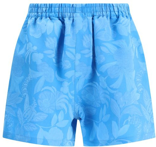 Blue Viscose Bermuda Shorts - Balenciaga