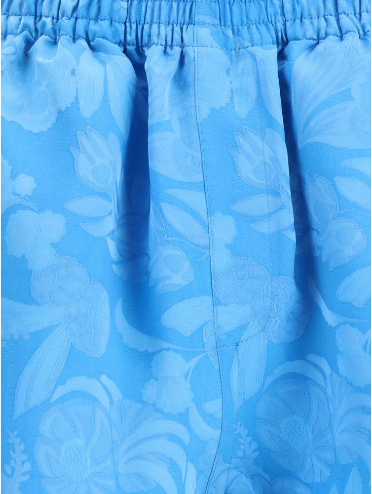 Blue Viscose Bermuda Shorts - Balenciaga