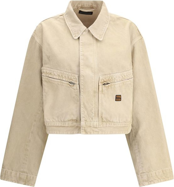 Jacket Balenciaga Beige Cotton