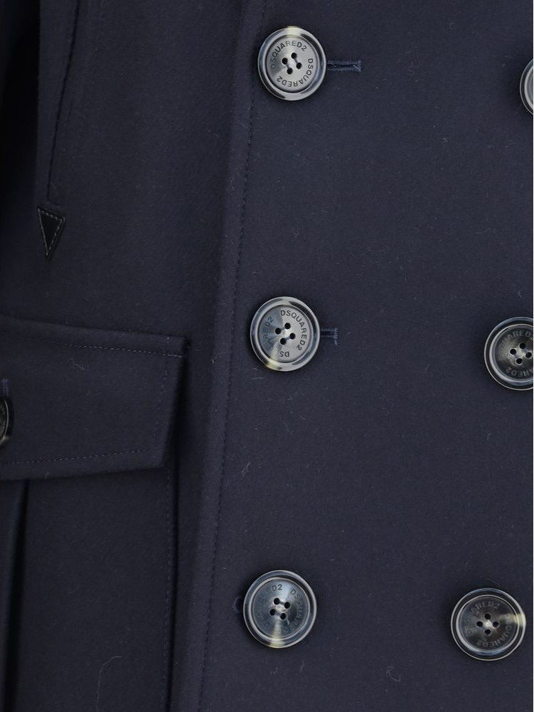 Шерстяное пальто Dsquared2