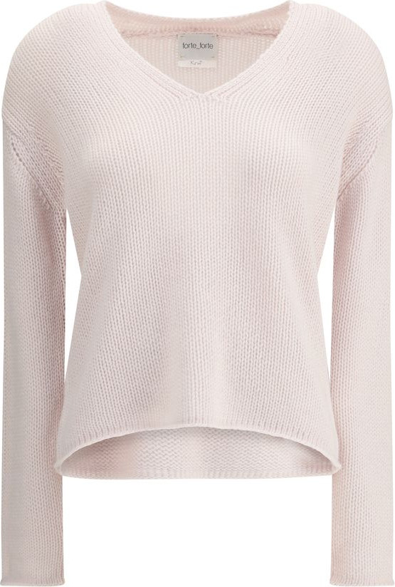 Sweater Forte Forte White Wool Cashmere Sweater