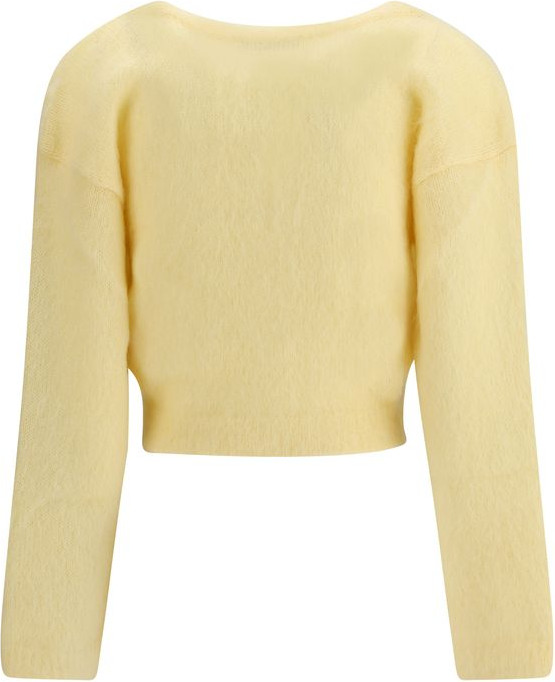 Yellow Mohair Cardigan Alessandra Rich