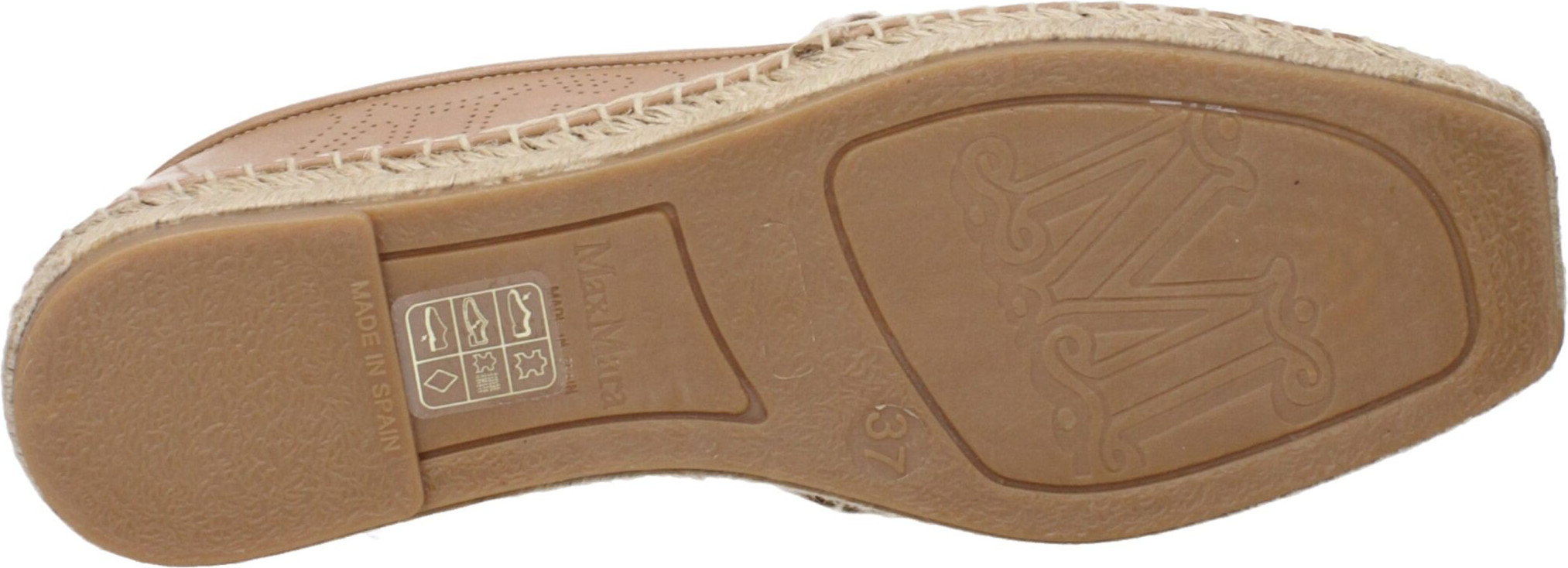 Max Mara Brown Leather Espadrilles