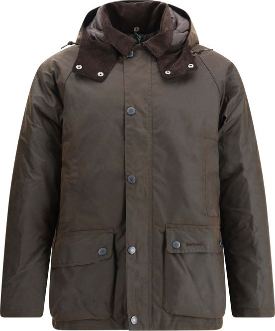 Brown Cotton Rain Coat