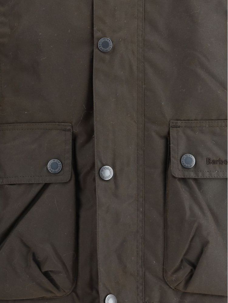 Brown Cotton Rain Coat
