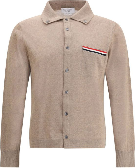 Thom Browne Kardigani, Beige Fleece Jun