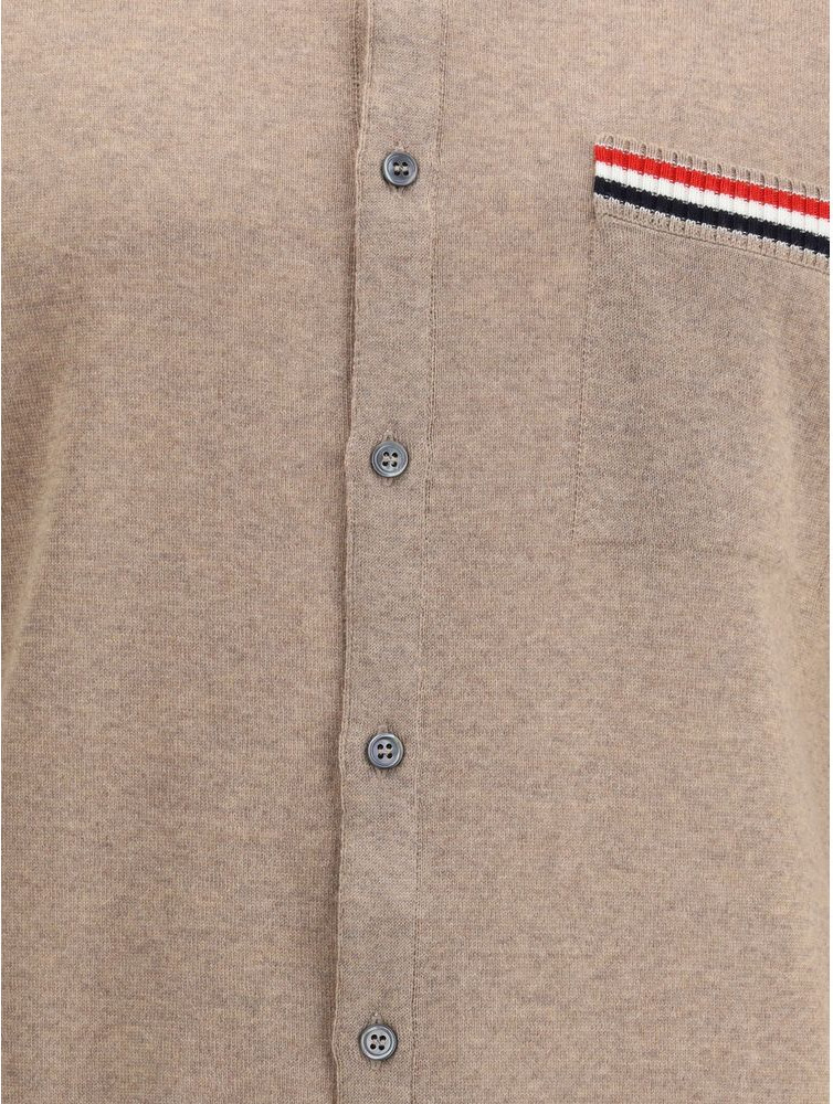 Thom Browne Kardigani, Beige Fleece Jun