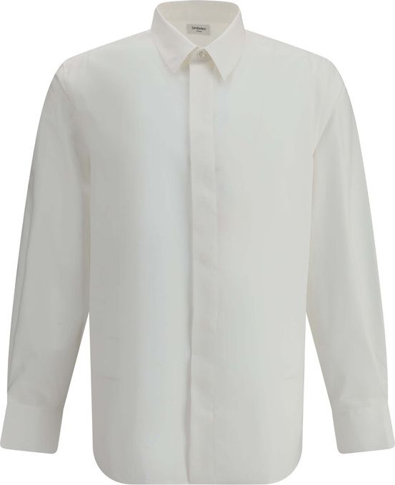 White Cotton Dress Shirt by Saint Laurent
